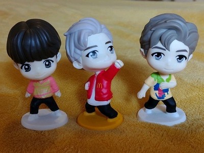 2025 McDonald's BTS TinyTAN Throwback Edition Figures (RM, Jimin, Suga) K-Pop