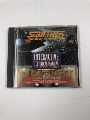 Star Trek The Next Generation Interactive Technical Manual CD ROM Media