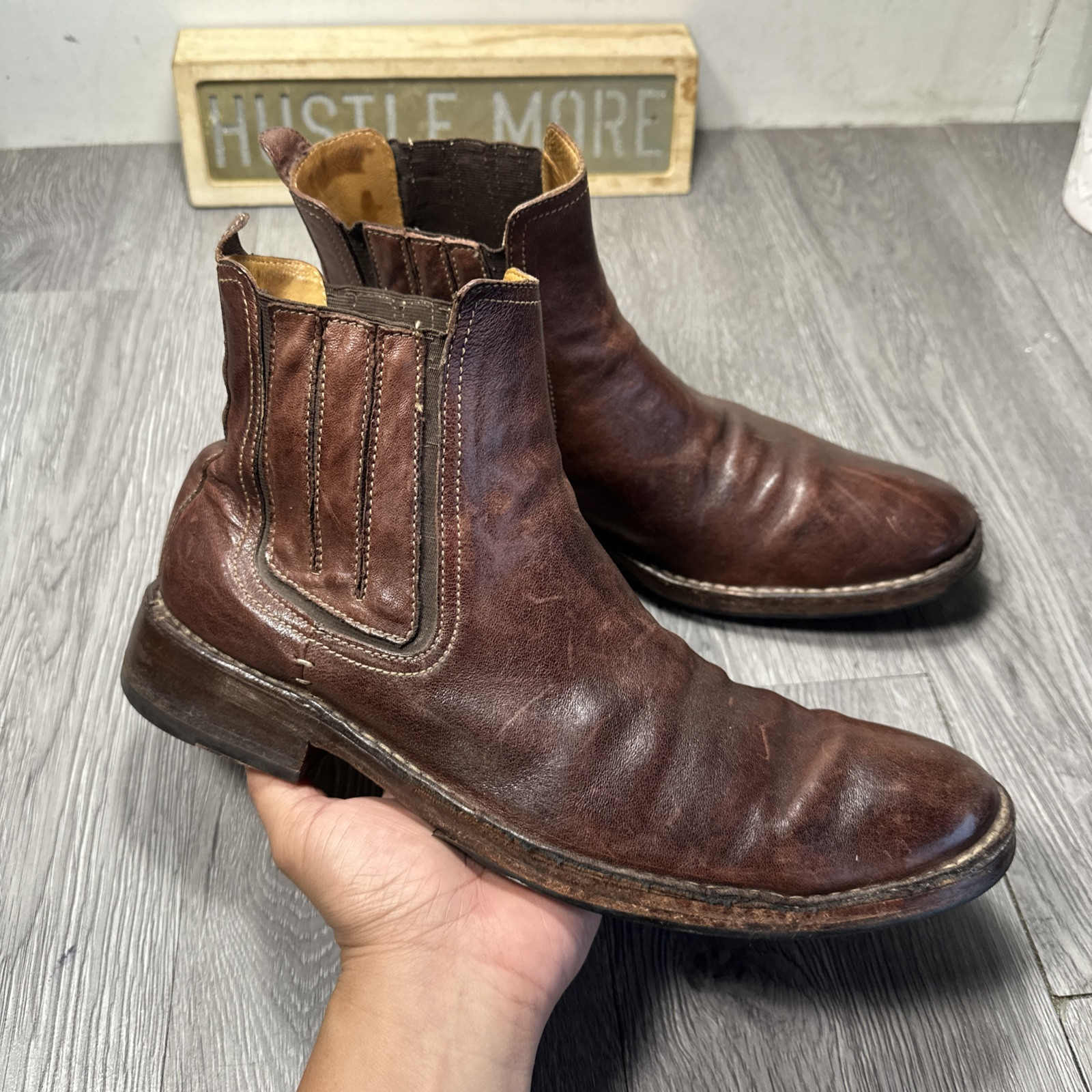 Mens Cole Haan Chelsea Boots Sz 9 M Used Brown Leather C05564 Casual Men main image 4