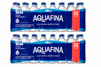   2 Pack   Aquafina Purified Drinking Water 16.9 fl oz, 32 Bottles ONEDAYSHIP!