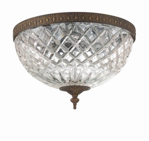 Crystorama Majestic English Bronze 12" Wide Ceiling Light - Picture 4 of 9