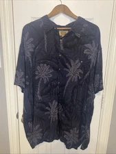 The Foundry Supply Co. Button Down Shirt Cotton Casual Black White Men's 3XL