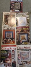 Lot 7 1988-95 Cross Stitch Country Crafts magazine Christmas Stocking Pattern