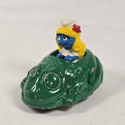 Schlumpfine Schlumpf Frosch Auto Diecast 1983 Esci Spielzeugauto