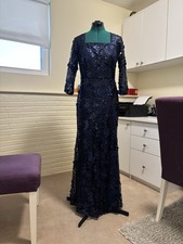 Beautiful Full length Blue sequined Gown