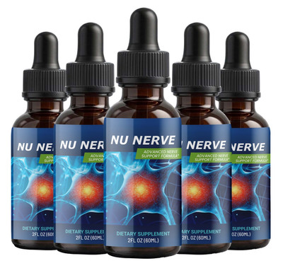 (5 Pack) Nu Nerve Blood Drops to Support Nerve Health and Prevent Nerve Damage