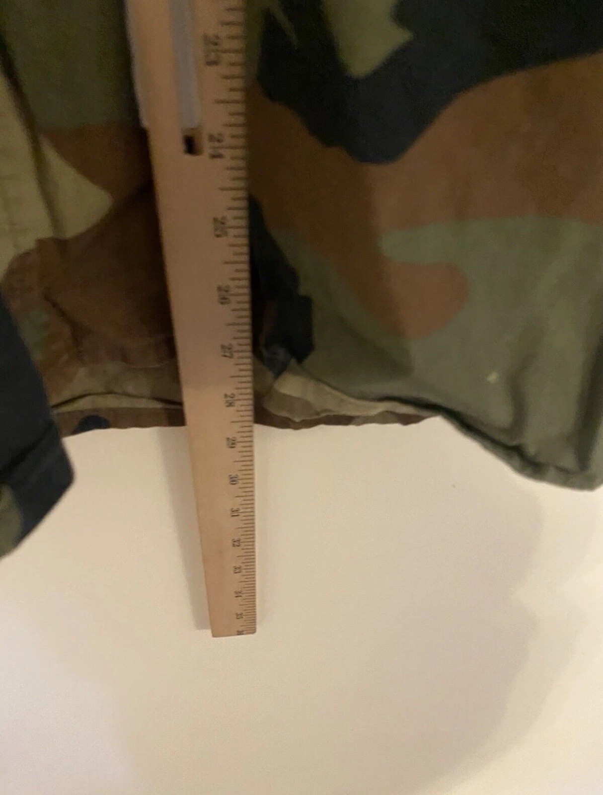 Army Jacket Size Large Coat Utility Military Camo 44"  Smock Top Brown image 3