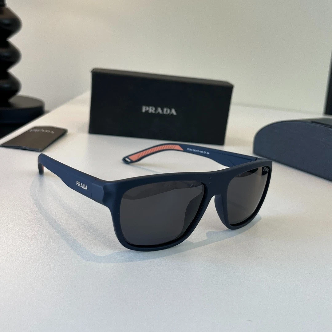 PRADA Blue Polarized Sunglasses for Men for sale | eBay