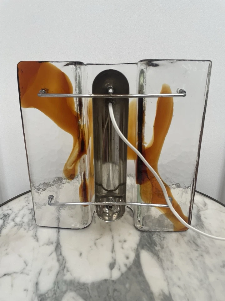 Mazzega Murano Vintage Lampe Italienisch 60er 70er Jahre Mid Century Space Age - Bild 3 von 4