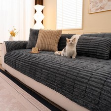 Washable Pet-Friendly Couch Covers for Dogs Fuzzy Pet Sofa Covers Dog Couch B...
