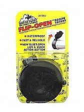 Butler Creek Flip Open Scope Cover Fits 2.043 Inch Objective Size 33 Black 30330
