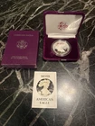 1986-S Proof American Silver Eagle 1 oz Silver Dollar Original Packaging COA