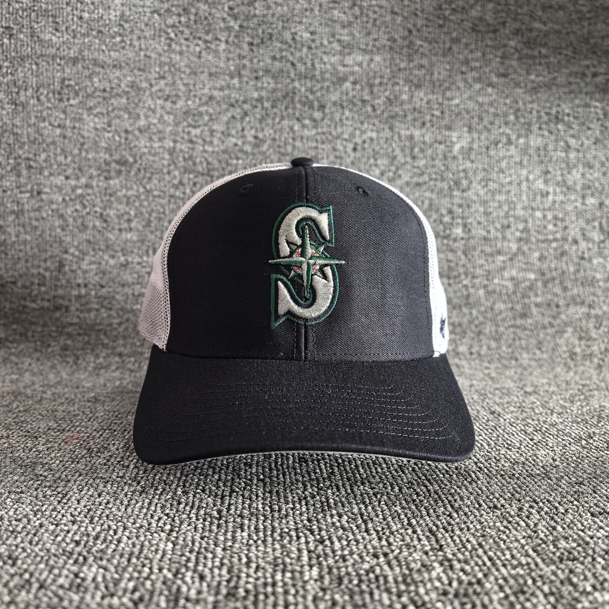 47 Brand Seattle Mariners Trucker Snapback Navy White One Size Hat