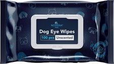 100PCs Dog Eye Wipes - Tear Stain Remover for Dogs - Formulated with Chamomile