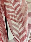 NWT FabIndia Silk & Cotton Blood 🩸 Red Pink White Scarf Dupatta Wrap Stole 74" — photo 7