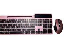 Wireless Keyboard Mouse Combo, Full Size Ergonomic Keyboard with Backlit, Wrist