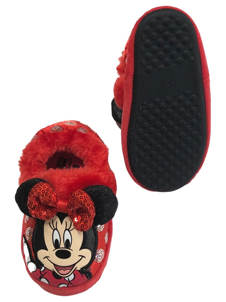 Red Sequin Childrens Sequin Slippers Girls Toms Youth Sz Flats