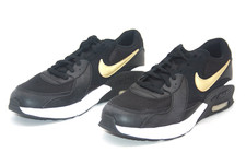 NIKE AIR MAX EXCEE GS CD6894-006 BLACK/METALLIC GOLD STAR-WHITE BIG KIDS SHOE