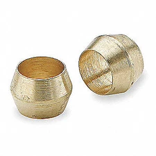 * 12 pieces Brass 3/16" Line Compression Fitting Ferrules Ferrule Barrel Sleeve