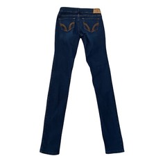Hollister California Jeans Size 24W 31L Skinny Blue Jean Dark Stretch Jean