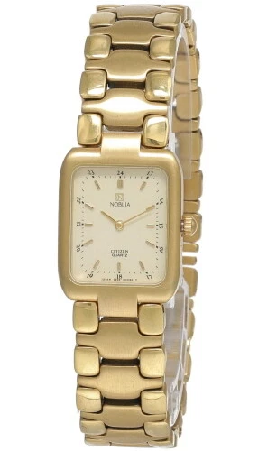 Citizen Noblia Cream Dial Gold-tone SS Women's Watch SZ1212