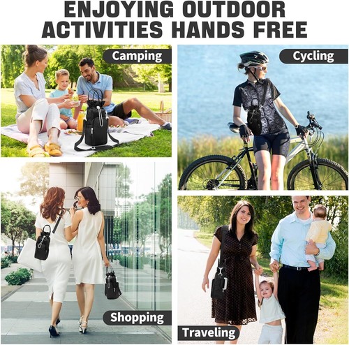 Wasserflaschentasche für Stanley Cup 32oz/40oz Isolierhülle Reise Getränkehalter - Bild 31 von 39