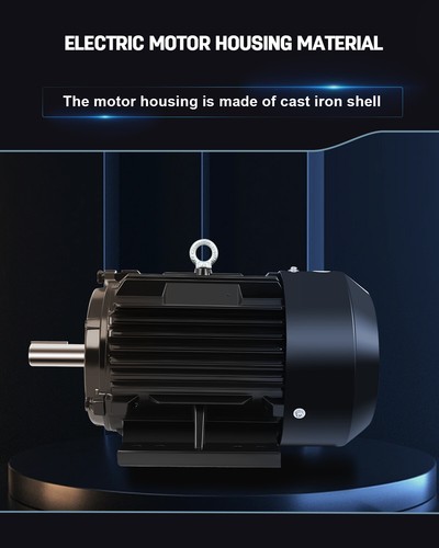 5 HP Electric General Purpose Motor 3 Phase 1480/1770 RPM 184T Frame 230/460V - Picture 4 of 5