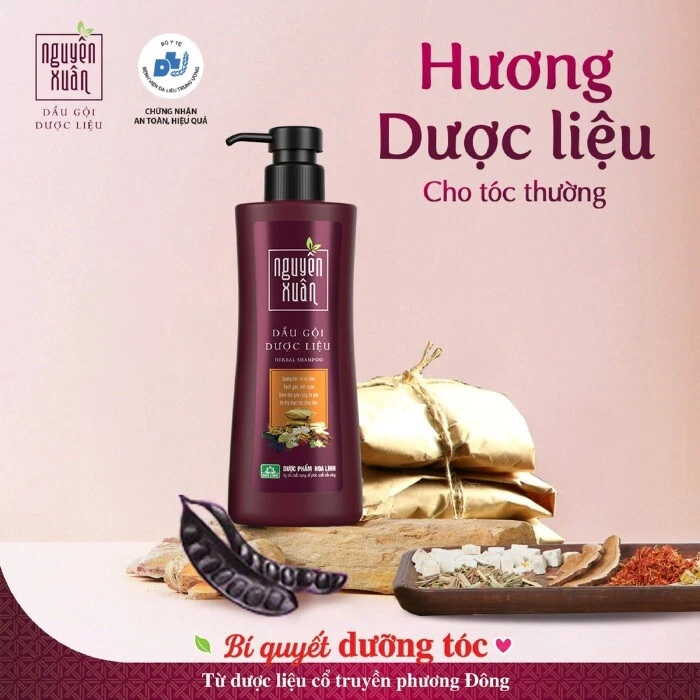 Champú herbal asiático para el cuidado del cabello Dau Goi Duoc Lieu Nguyen Xuan Viet - 4 tipos Foto 3 de 4