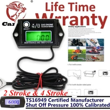 For Mercury Yamaha Johnson US Waterproof Digital Tiny Tachometer Tach Hour Meter