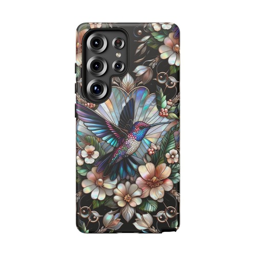 Hummingbird Phone Case, Faux Mother of Pearl Design | X122 - 第 177/272 張圖片
