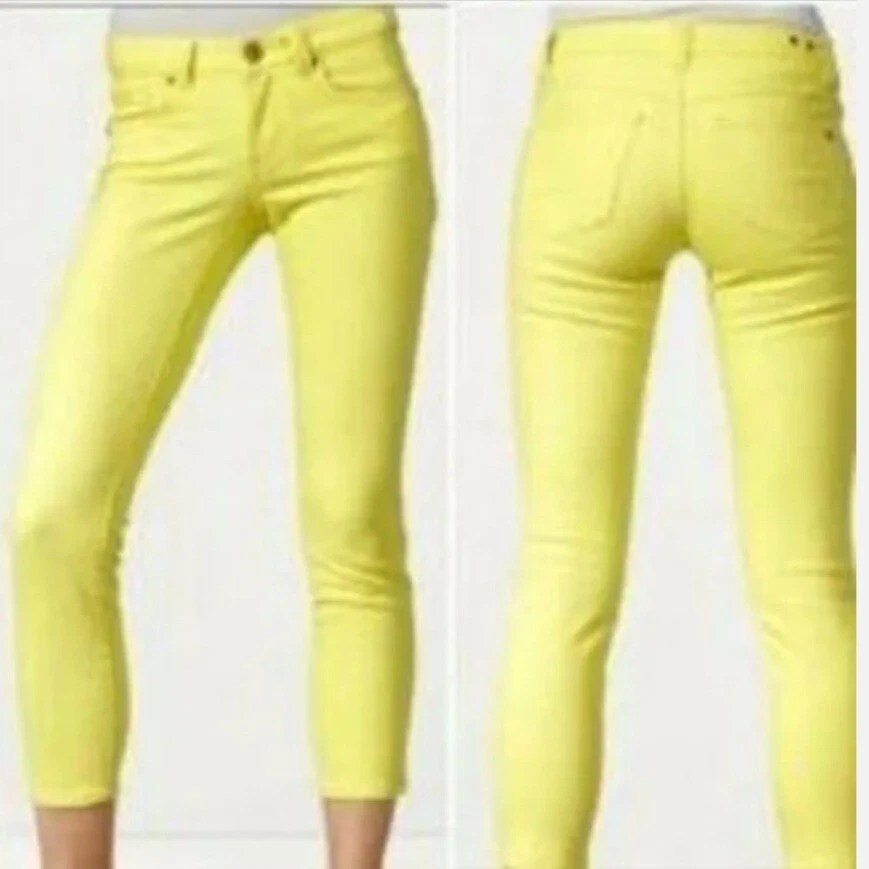 Yellow jeans on sale womens