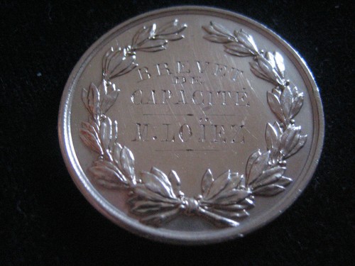 MDS FRANKREICH ROUEN SILBER MEDAILLE 1884 "PENSIONNAT DE LA MISÉRICORDE" #31 - Picture 2 of 2