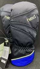 Black XXS HEAD JR KID'S SNOW SKI MITTEN GLOVE