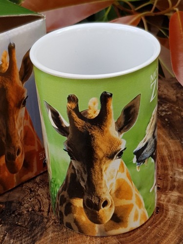 Monarto Zoo 2010 taza grande en caja jirafa guepardo - Imagen 3 de 4