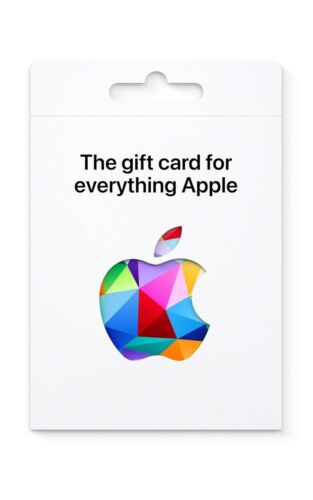 Apple Gift Card - App Store, iTunes, iPhone, iPad, AirPods, MacBook, accessories