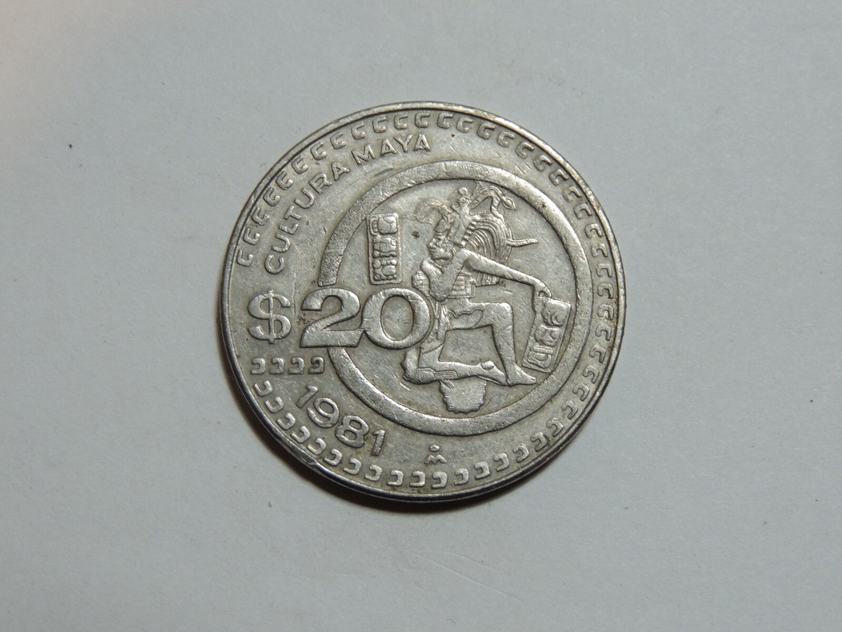 México coin 1981 20 Pesos Cultura Maya great coin. | eBay