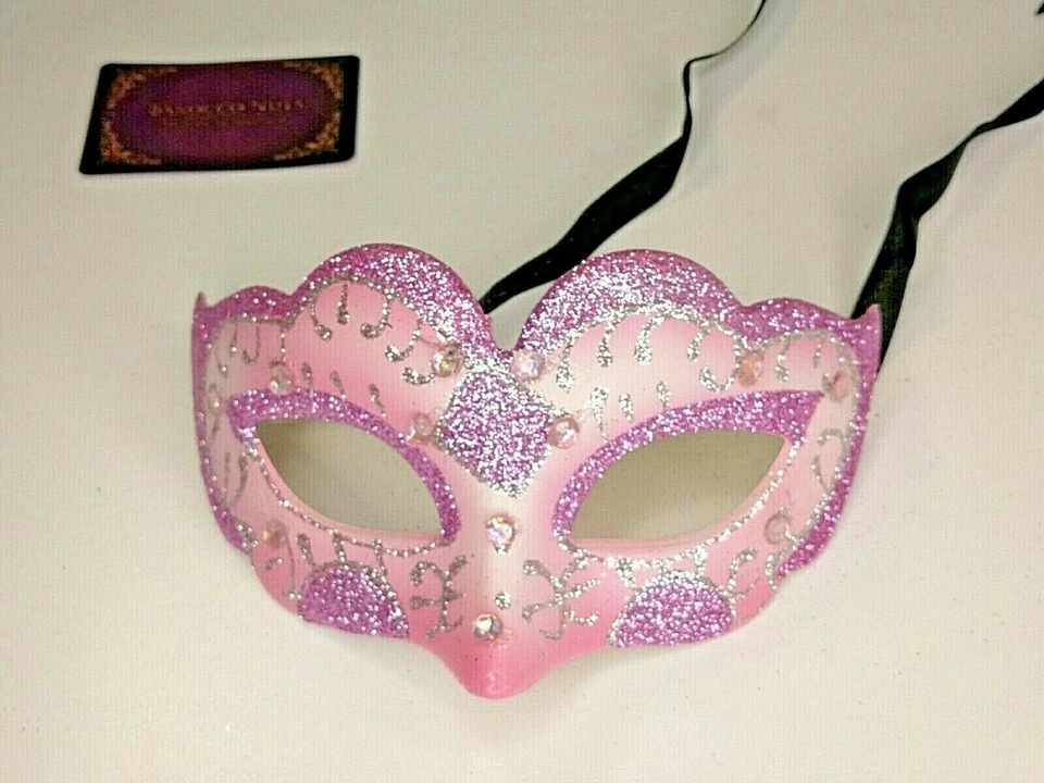PINK Elegance Mask of Masquerade - Venetian Costume Party Ball cosplay BN#114 - Image 2 of 3