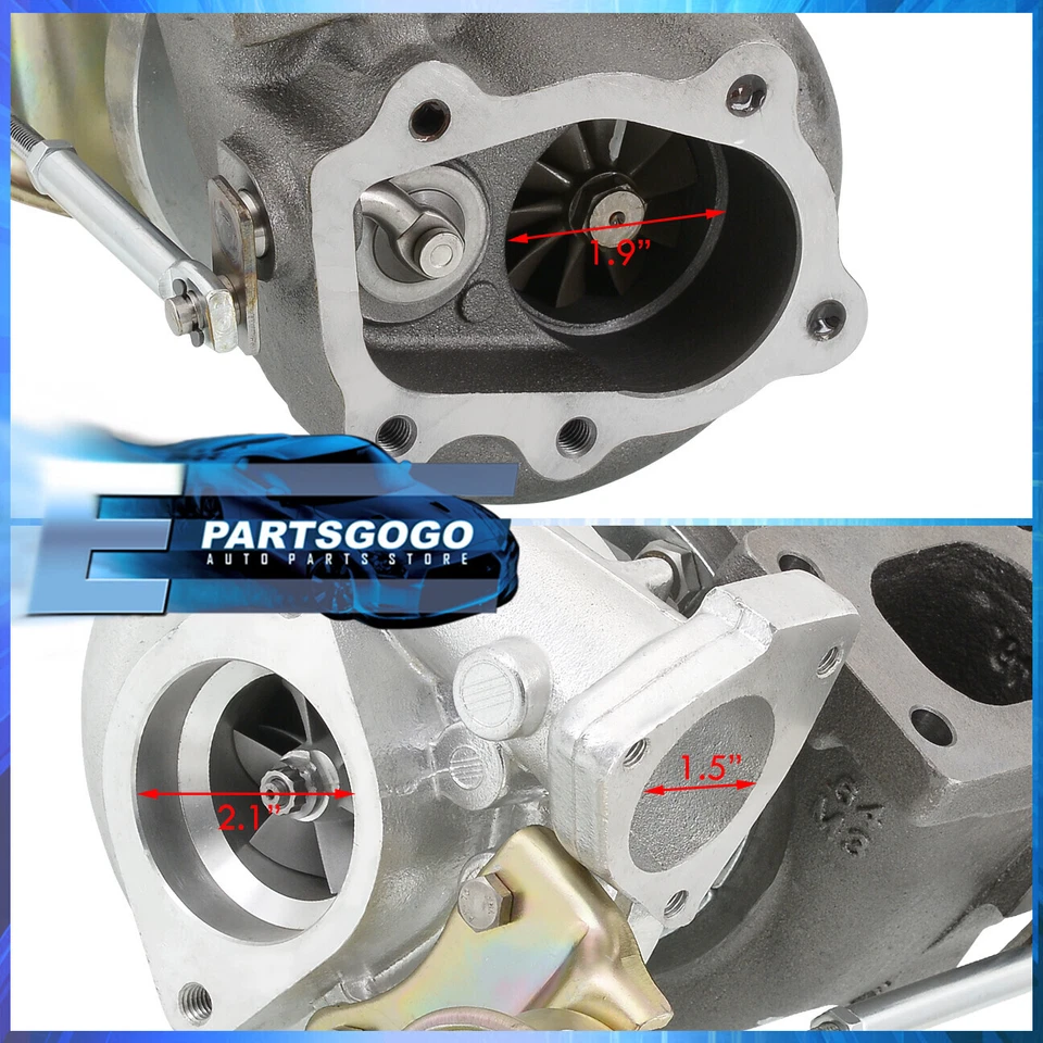 JDM T25/T28 Turbo Charger + Internal Wastegate For 240SX S13 S14 CA18DET SR20DET Foto 2 de 4