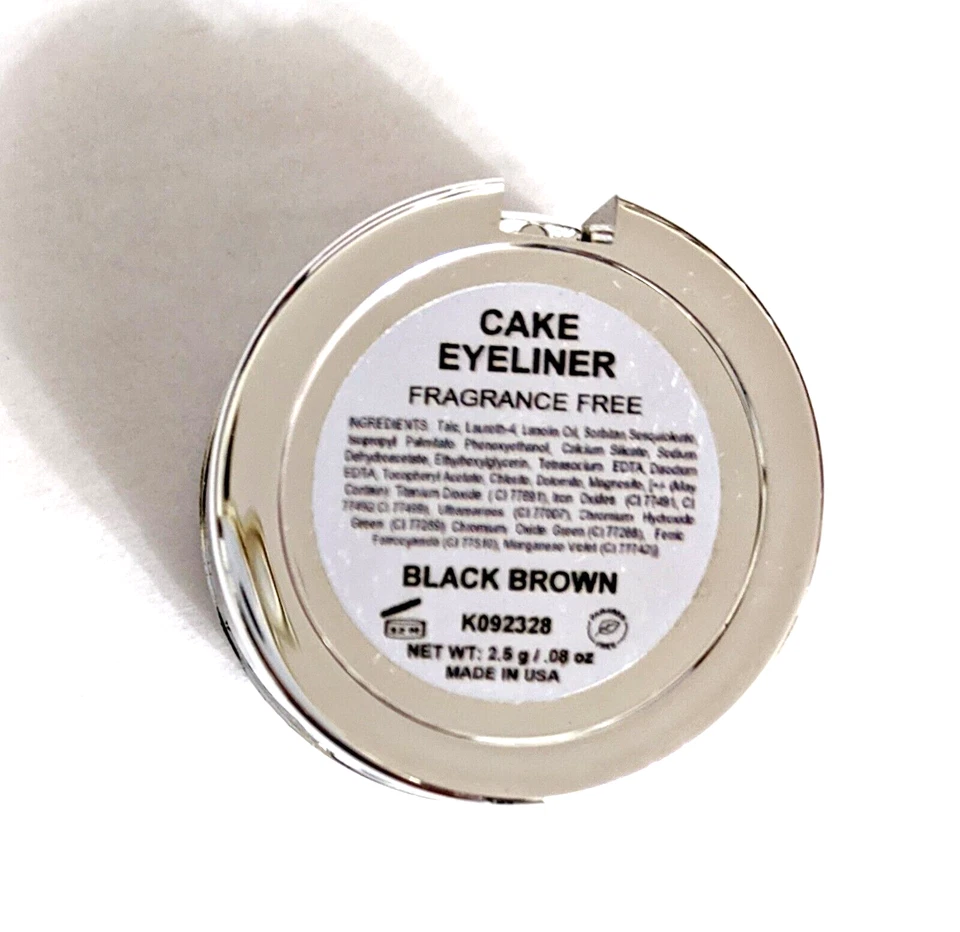 BELLE VISAGE PROFESSIONAL LONG LASTING CAKE EYELINER BLACK/BROWN;  Made in USA - Image 3 of 4