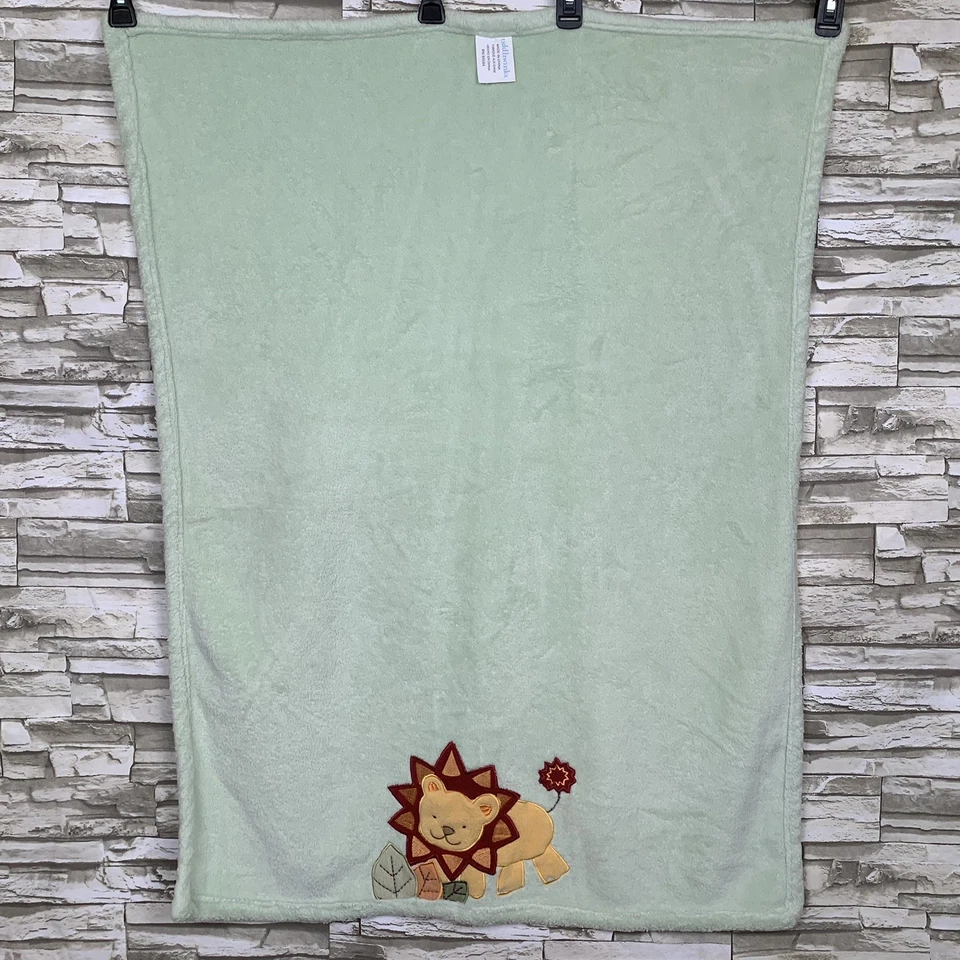 TIDDLIWINKS Jungle Safari León Manta Lovey Verde Menta Peluche Suave Foto 2 de 4