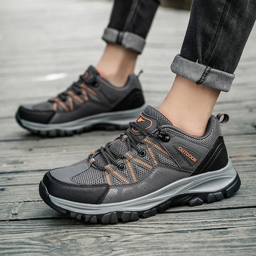 Para hombre de malla transpirable Zapatos Antideslizantes escalada tamaño de Zapatillas casual al aire | eBay