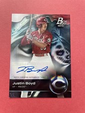 2023 Justin Boyd RC Rookie Auto Signed Bowman Platinum Cincinnati Reds