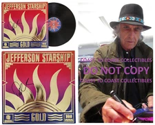Pete Sears Signed Jefferson Starship Gold Album Vinyl COA Proof autographed
