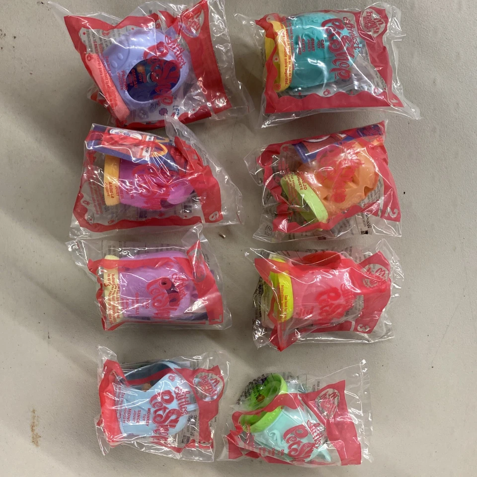 McDonalds Happy Meal Toy 2009 Hasbro Littlest Pet Shop Complete Set Of 8 - Image 2 of 2