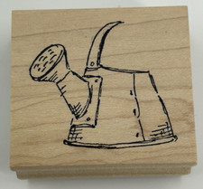 Art Inspirations Watering Can G-2058 Wood Mounted Rubber Stamp