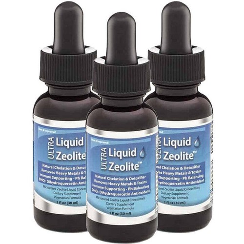 3pak zeolite liquid colon liver cleanse detox flush herb herbal fat