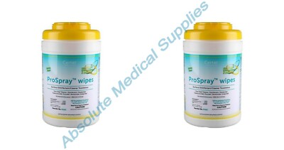 *2-Pack* Certol ProSpray Disinfectant Surface Wipes 240 Towelettes 6''x6.75'' PSWC