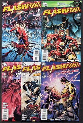 Flashpoint #1 2 3 4 & 5 Thomas Wayne Batman fast neuwertig 2011 komplett gelaufen