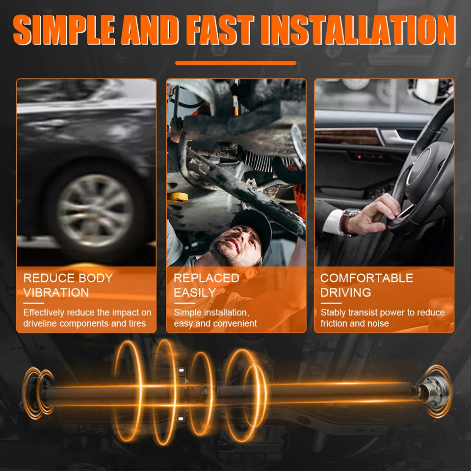 Rear Drive Shaft Driveshaft Assembly for 2003-2006 BMW 330Ci 330i RWD 946-973 - Изображение 3 из 4