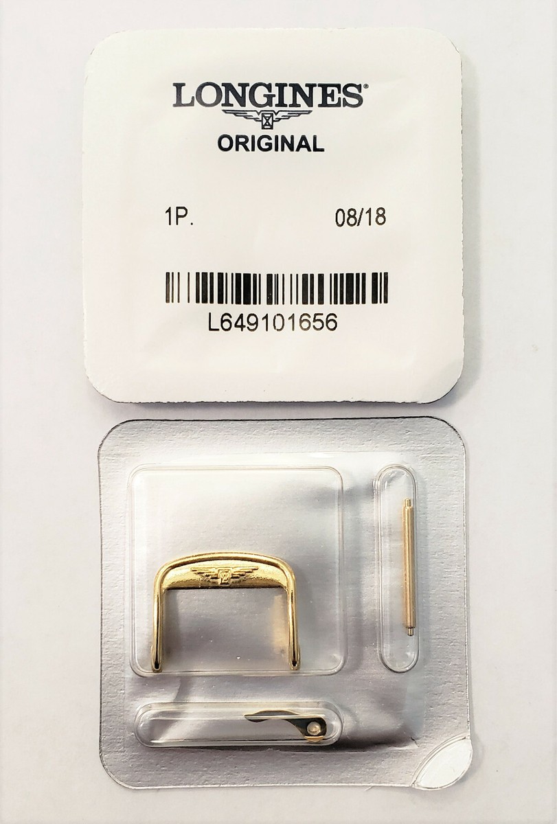 Original Longines 16mm Yellow Gold Clasp Buckle For Straps w/ 16mm